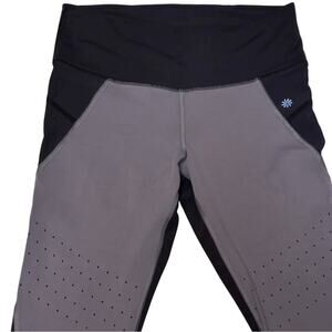 Athleta Gray and Black Athletic Leggings Size Small
